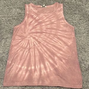 Pinkish Purple Tie dye Lucky Brand Tank Top, Size: Women’s Small